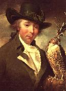 Philip Reinagle Man with Falcon oil on canvas